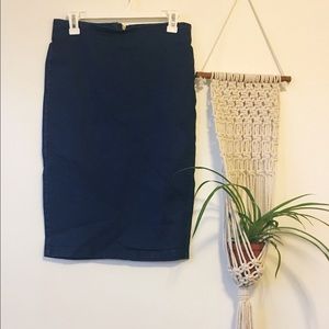 Denim Bodycon Pencil Skirt